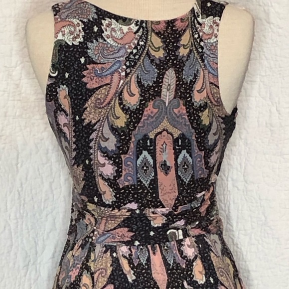 Anthropologie Maeve Leslie Midi Dress Paisley Size Small Sleeveless - Picture 10 of 16